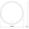 MEXEN - Esso zrcadlo s osvětlením 100 cm, LED 6000K zlatý rám 9825-100-100-611-50