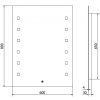 MEXEN - Ner zrcadlo s osvětlením 60 x 80 cm, LED 600 9809-060-080-611-00