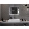 MEXEN - Ner zrcadlo s osvětlením 80 x 60 cm, LED 600 9809-080-060-611-00