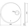 MEXEN - Ella zrcadlo s osvětlením s kosmetickým zrcátkem, 80 cm, LED 600 9811-080-080-611-00