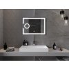 MEXEN - Onyx zrcadlo s osvětlením s kosmetickým zrcátkem 80 x 60 cm, LED 600 9813-080-060-611-00