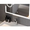 MEXEN - Onyx zrcadlo s osvětlením s kosmetickým zrcátkem 100 x 80 cm, LED 600 9813-100-080-611-00