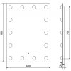 MEXEN - Dona zrcadlo s osvětlením 60 x 80 cm, LED 600 9818-060-080-611-00