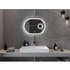 MEXEN - Umba zrcadlo s osvětlením s kosmetickým zrcátkem 80 x 60 cm, LED 600 9822-080-060-611-00