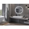 MEXEN - Umba zrcadlo s osvětlením s kosmetickým zrcátkem 100 x 80 cm, LED 600 9822-100-080-611-00