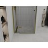 MEXEN - Roma sprchové dveře křídlové 120, transparent, zlatý se stěnovým profilem 854-120-000-50-00