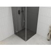 MEXEN/S - ROMA sprchový kout 90x90, grafit, chrom 854-090-090-01-40