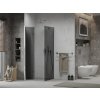 MEXEN/S - LIMA sprchový kout 80x80, grafit, chrom 856-080-080-01-40