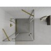 MEXEN/S - Roma Duo sprchový kout 80 x 80, transparent, zlato 854-080-080-50-00-02
