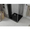 MEXEN/S - Lima sprchový kout zalamovací dveře 80 x 80, grafit, chrom + Flat černá vanička se sifonem 856-080-080-01-40-4070