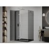 MEXEN/S - Roma sprchový kout 90x120, grafit, chrom + černá vanička se sifonem  854-090-120-01-40-4070