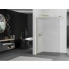 MEXEN/S - Kioto Sprchová zástěna WALK-IN 70 x 200, proužky 8 mm, zlatá 800-070-101-50-09