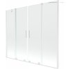 MEXEN/S - Velar Duo Dvoukřídlá posuvná vanová zástěna 170 x 150 cm, transparent, bílá 896-170-000-02-20
