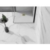 MEXEN/S - Stone+ čtvercová sprchová vanička 70 x 70, bílá, mřížka zlatá 44107070-G