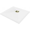 MEXEN/S - Stone+ čtvercová sprchová vanička 80 x 80, bílá, mřížka zlatá 44108080-G