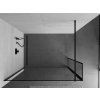 MEXEN/S - Kioto Sprchová zástěna WALK-IN 120 x 40 cm, černý vzor, černá 800-120-212-70-70-040