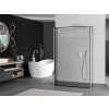 MEXEN/S - Kioto Sprchová zástěna WALK-IN volněstojící 120 x 30 x 30 cm, černý vzor, bílá 800-120-030-222-20-70-030