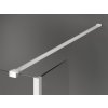 MEXEN/S - Kioto Sprchová zástěna WALK-IN volněstojící 120 x 30 x 30 cm, černý vzor, bílá 800-120-030-222-20-70-030