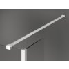 MEXEN/S - Kioto Sprchová zástěna WALK-IN 125 x 110 x 40 cm, transparent, bílá 800-125-110-221-20-00-040