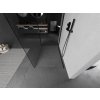 MEXEN/S - Kioto Sprchová zástěna WALK-IN 125 x 70, transparent, černá 800-125-212-70-00-070