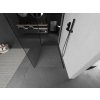 MEXEN/S - Kioto Sprchová zástěna WALK-IN 125 x 90, transparent, černá 800-125-212-70-00-090