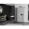 MEXEN/S - Kioto Sprchová zástěna WALK-IN 125 x 90, transparent, černá 800-125-212-70-00-090