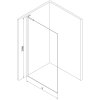 MEXEN/S - Kioto L Sprchová zástěna WALK-IN 70 x 200, černý vzor, černá 800-070-103-70-77
