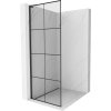 MEXEN/S - Kioto L Sprchová zástěna WALK-IN 70 x 200, černý vzor, černá 800-070-103-70-77