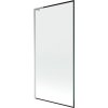 MEXEN/S - Next L vanová zástěna FIX 90 x 150 cm, černá vzor, chrom 895-090-000-03-70-01
