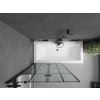 MEXEN/S - Cube obdélníková vana 180 x 80 cm s panelem + vanová zástěna 100 cm, černá vzor 550518080X92100027077