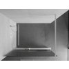 MEXEN/S - Kioto+ Sprchová zástěna WALK-IN s poličkou a držákem ručníků 100 x 200 cm, proužky, bílá 800-100-121-20-09