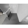 MEXEN/S - Kioto+ Sprchová zástěna WALK-IN s poličkou a držákem ručníků 70 x 200 cm, transparent/vzor, bílá 800-070-121-20-35