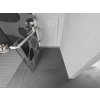 MEXEN/S - Kioto+ Sprchová zástěna WALK-IN s poličkou a držákem ručníků 70 x 200 cm, bílý vzor, bílá 800-070-121-20-97