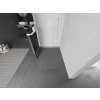 MEXEN/S - Kioto+ Sprchová zástěna WALK-IN s poličkou a držákem ručníků 70 x 200 cm, černý vzor, bílá 800-070-121-20-77