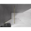 MEXEN/S - Velar Sprchová zástěna posuvná Walk-in 70 x 200 cm, dekor 8 mm, zlato 871-070-000-33-50