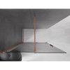MEXEN/S - Velar Sprchová zástěna posuvná Walk-in 130 x 200 cm, grafit 8 mm, měď kartáčovaná 871-130-000-43-65