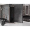 MEXEN/S - Velar Sprchová zástěna posuvná Walk-in 130 x 200 cm, grafit 8 mm, měď kartáčovaná 871-130-000-43-65