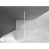 MEXEN/S - Velar Sprchová zástěna posuvná Walk-in 150 x 200 cm, dekor 8 mm, bílá 871-150-000-33-20