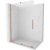 MEXEN/S - Velar Sprchová zástěna posuvná Walk-in 150 x 200 cm, dekor 8 mm, měď kartáčovaná 871-150-000-33-65