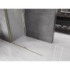 MEXEN/S - Velar Sprchová zástěna posuvná Walk-in 160 x 200 cm, dekor 8 mm, zlato 871-160-000-33-50