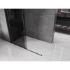 MEXEN/S - Velar Sprchová zástěna posuvná Walk-in 160 x 200 cm, grafit 8 mm, černá 871-160-000-43-70
