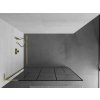 MEXEN/S - Kioto L Sprchová zástěna WALK-IN 90 x 200, černý vzor, zlato 800-090-103-50-78