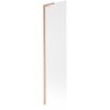 MEXEN/S - Next L vanová zástěna FIX 60 x 150 cm, vzor, měď kartáčovaný 895-060-000-03-30-65