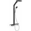 MEXEN - Bolt nástěnný sprchový set s dešťovou sprchou a baterií, černá/chrom 78108-71