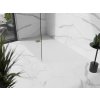 MEXEN/S - Stone+ obdélníková sprchová vanička 180 x 100, bílá, mřížka zlatá 44101018-G