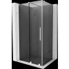 MEXEN/S - Velar sprchový kout, posuvné dveře 100 x 75, grafit, bílá 871-100-075-41-20