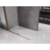 MEXEN/S - Velar Sprchová zástěna posuvná Walk-in 130 x 200 cm, dekor 8 mm, růžové zlato 871-130-000-33-60