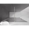 MEXEN/S - Velar Sprchová zástěna posuvná Walk-in 140 x 200 cm, grafit 8 mm, nikl kartáčovaná 871-140-000-43-97