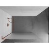 MEXEN/S - Kioto L Sprchová zástěna WALK-IN 90 x 200, dekor, růžové zlato 800-090-103-60-30