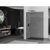 MEXEN/S - Kioto L Sprchová zástěna WALK-IN 100 x 200, grafit, grafit kartáčovaná 800-100-103-66-40